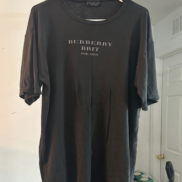 Burberry Brit Men's Charcoal Tee - Picture 1 of 3